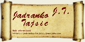 Jadranko Tajsić vizit kartica